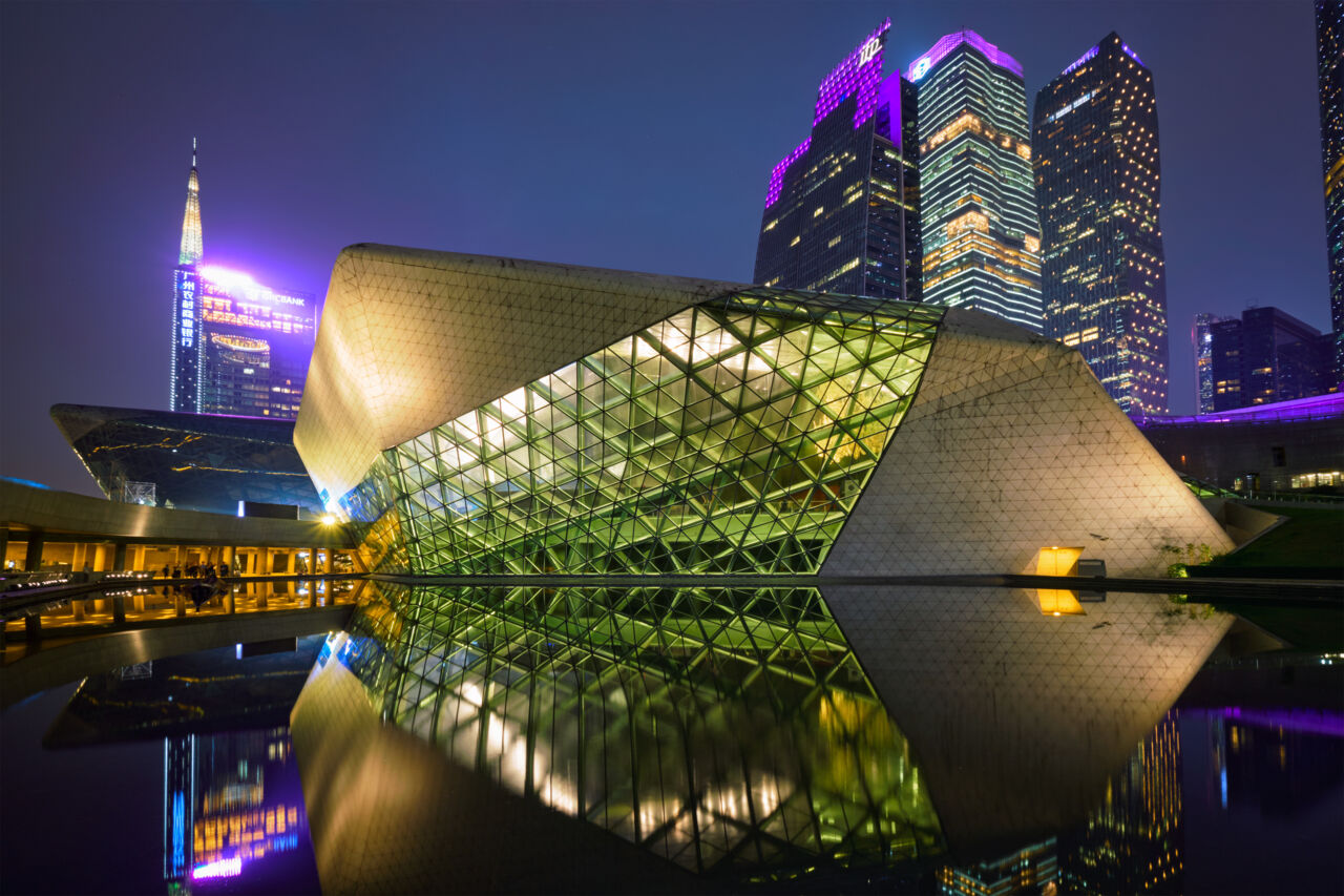 Guangzhou Opera House in China von Zaha Hadid